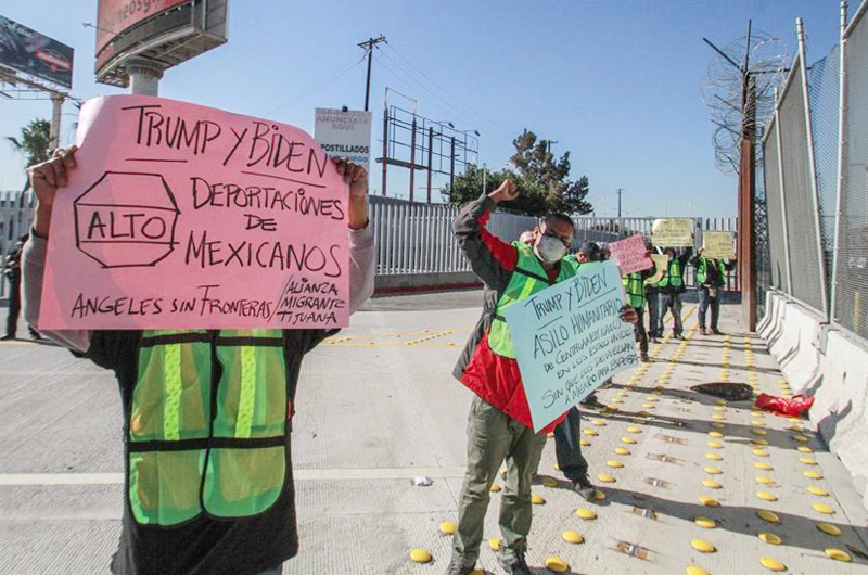 En la frontera mexicana de Tijuana piden a Joe Biden cumplir su promesa