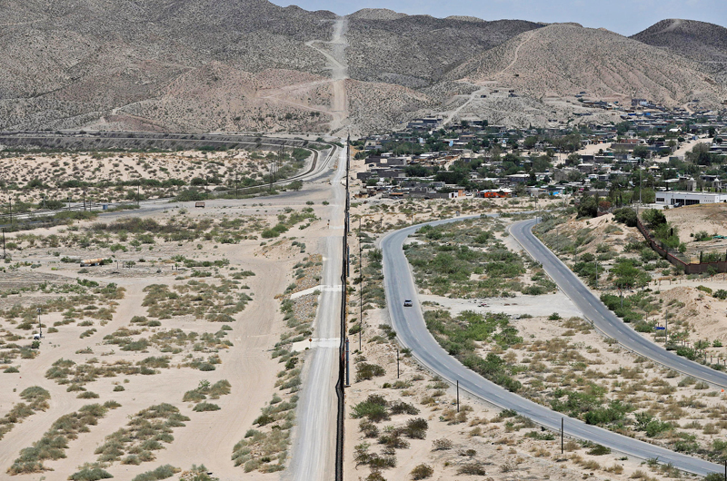 Pocos migrantes y una frontera vigilada... La imagen en El Paso (EE.UU.) en un año electoral