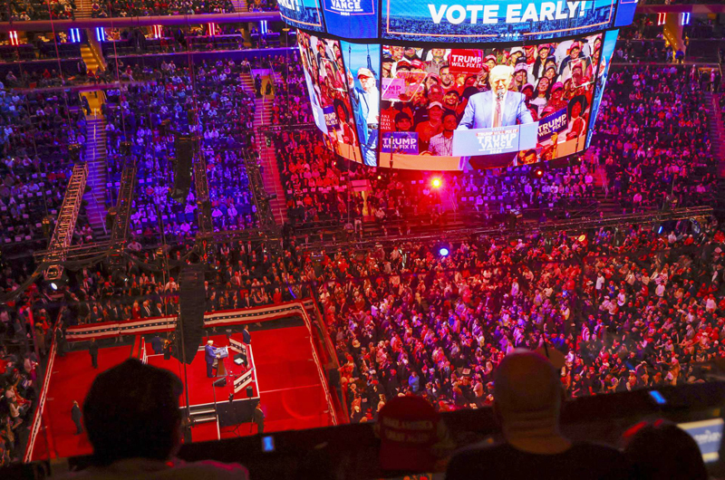 El Madison Square Garden se desvincula de comentarios ofensivos en mitin de Trump