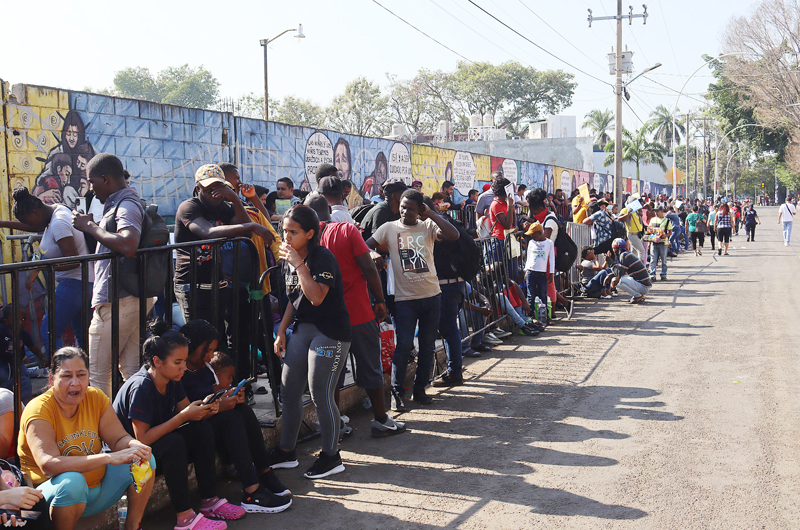Un millar de migrantes llegan al estado mexicano de Chiapas en busca de asilo
