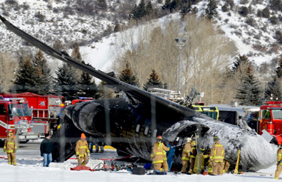 Delicados, los sobrevivientes de avión en Colorado