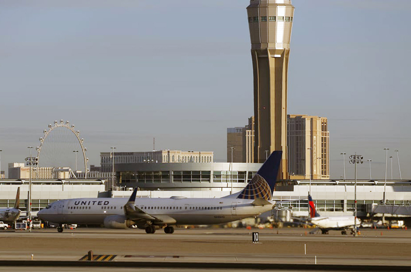 El aeropuerto Harry Reid se mantiene entre los más ocupados de EE.UU