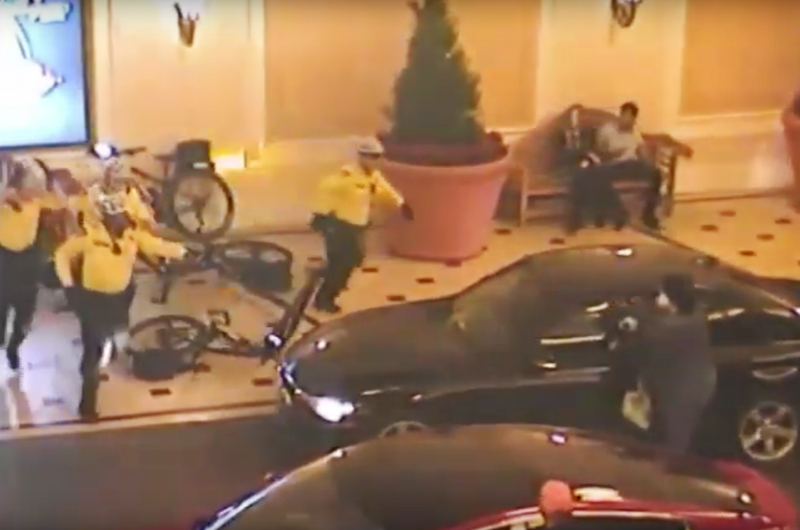 Ultimaron a un ladrón afuera del casino y hotel Bellagio en Las Vegas