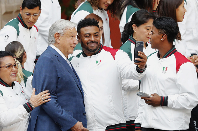 El presidente López Obrador asegura confiar en los triunfos de México en París 2024