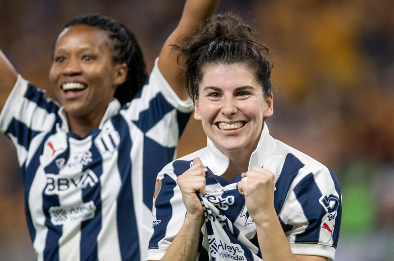 Monterrey golea a Necaxa y pasa al primer lugar en la liga femenina en México