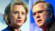 Hillary Clinton y Jeb Bush se ubican punteros en elecciones de 2016
