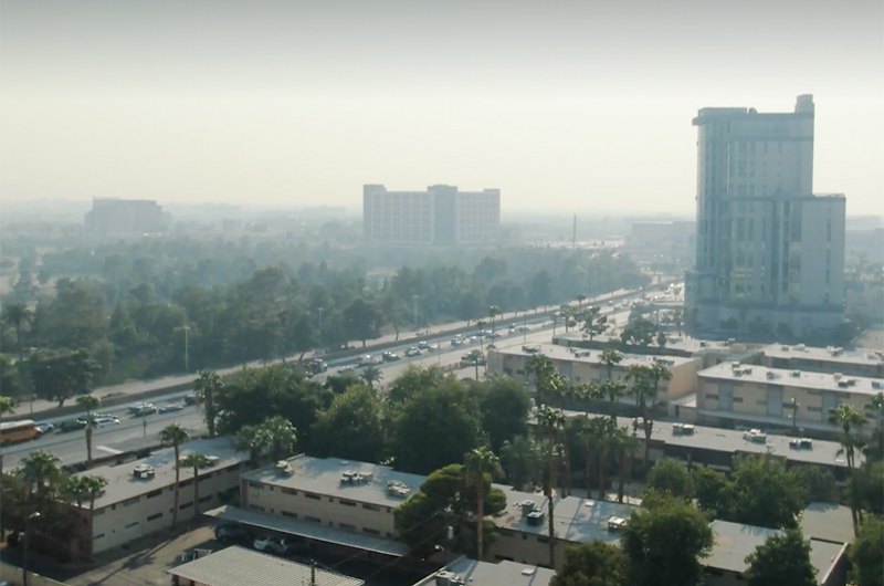 Mucho humo en LV... Es preciso evitar problemas en las vías respiratorias