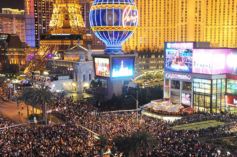 Aumenta cantidad de vacacionistas por fin de año en Las Vegas