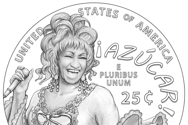 Celia Cruz y su grito “¡Azúcar!” inmortalizados en una moneda de 25 centavos de dólar