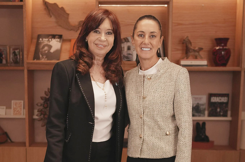 Sheinbaum charla con Cristina Fernández sobre lo que significa ser mujer presidenta en AL