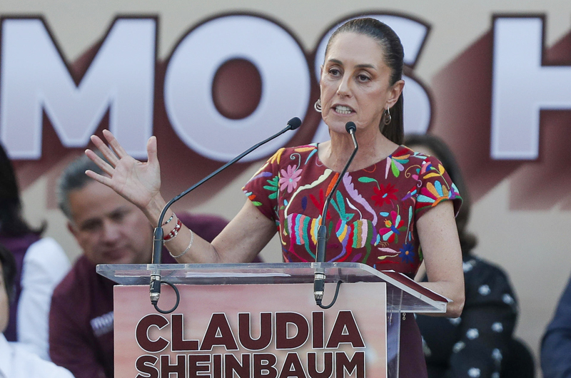 La ventaja de Sheinbaum cae a 16 puntos en un sondeo de la elección presidencial