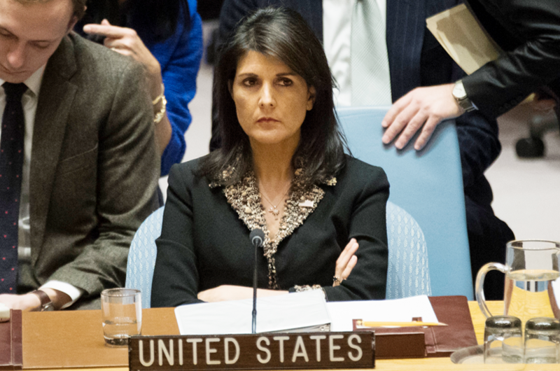 Embajadora Haley llevó a cabo con éxito alejamiento de EUA ante la ONU