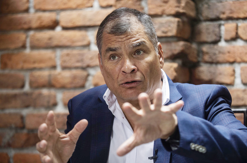 Correa afirma que el asesinato de Villavicencio en Ecuador fue un “complot” de la derecha 