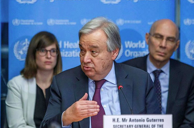 ONU llama a un cese al fuego global para combatir al coronavirus