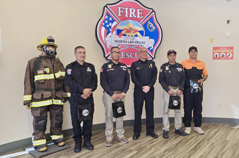 Al ser recibidos en NLV, bomberos de Zacatecas vivieron hermosa experiencia