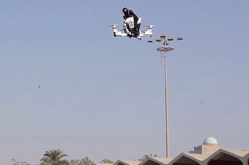 Dubai empleará en 2020 motocicletas aéreas de respuesta rápida
